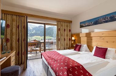 Bedroom with a view of the Hohe Salve